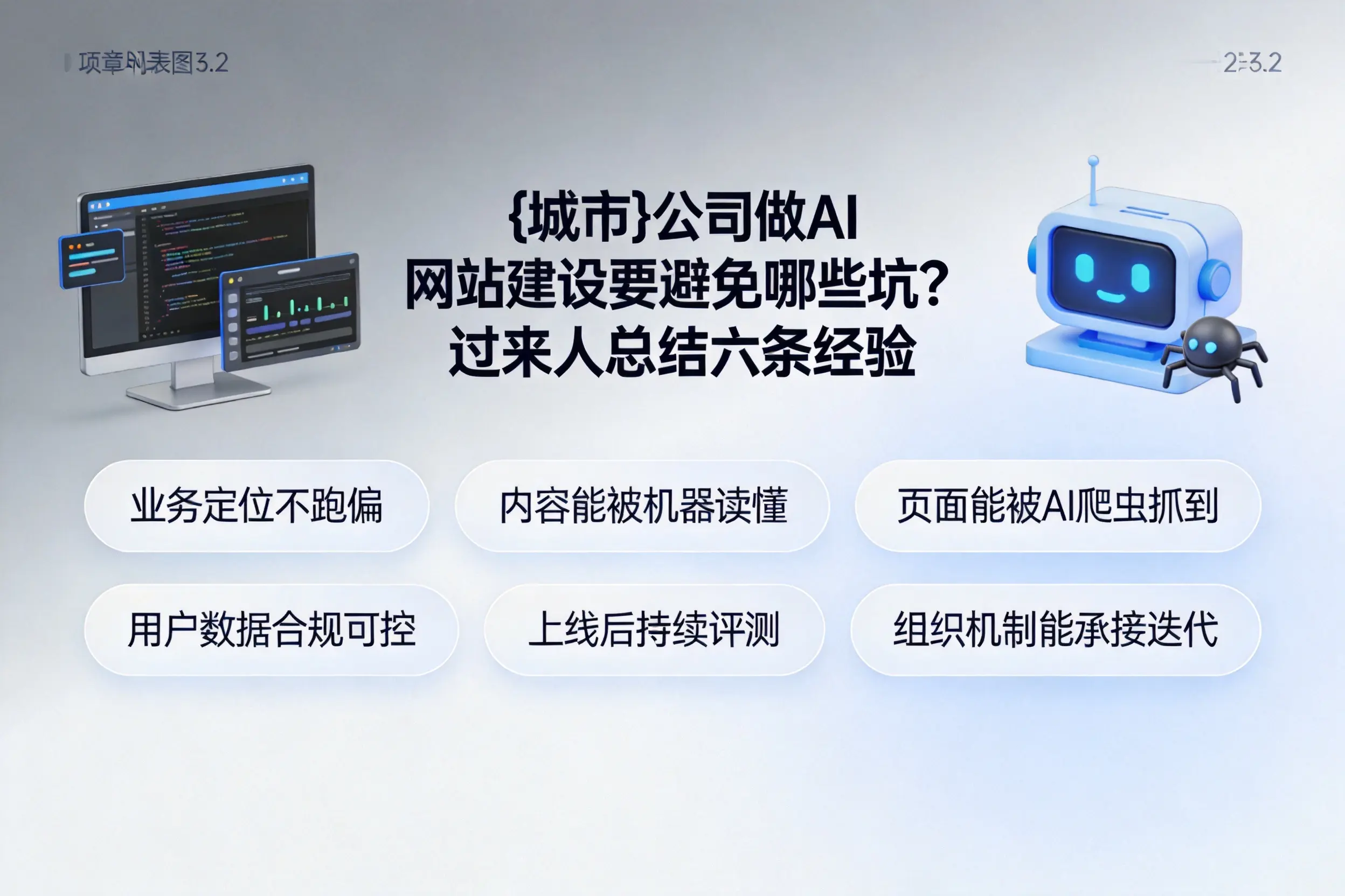 吉林市公司做AI网站建设要避免哪些坑？过来人总结六条经验