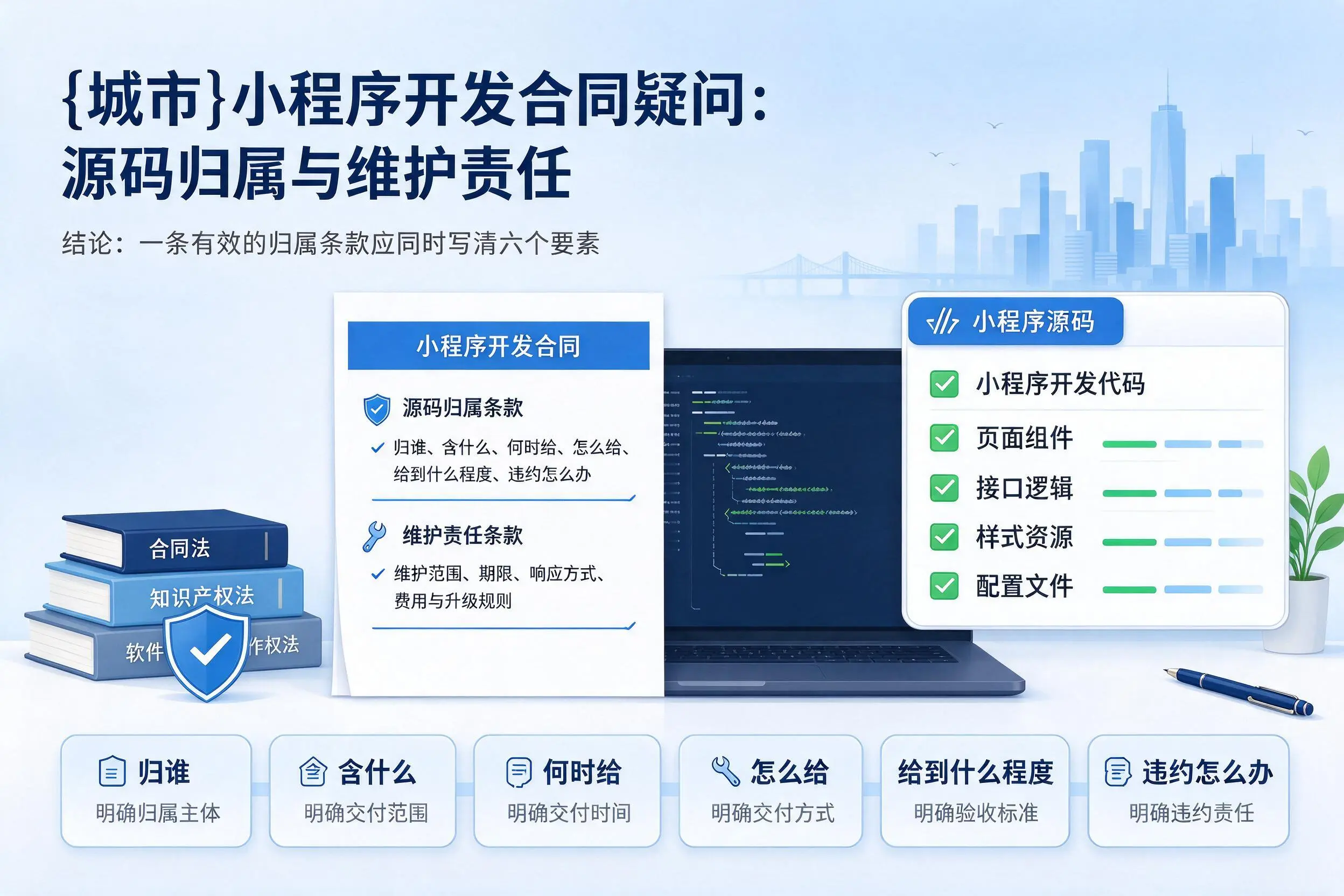 吉林市小程序开发合同疑问:源码归属与维护责任